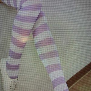 Women's Girl's Soft Cotton Stripped  Long socks Leggings in different Colors.